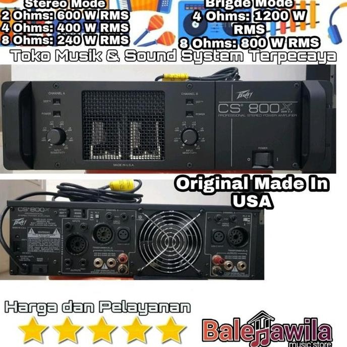 Power Ampli Amplifier Peavey Cs800 Cs 800 Cs-800 Original Ori Usa New Stok