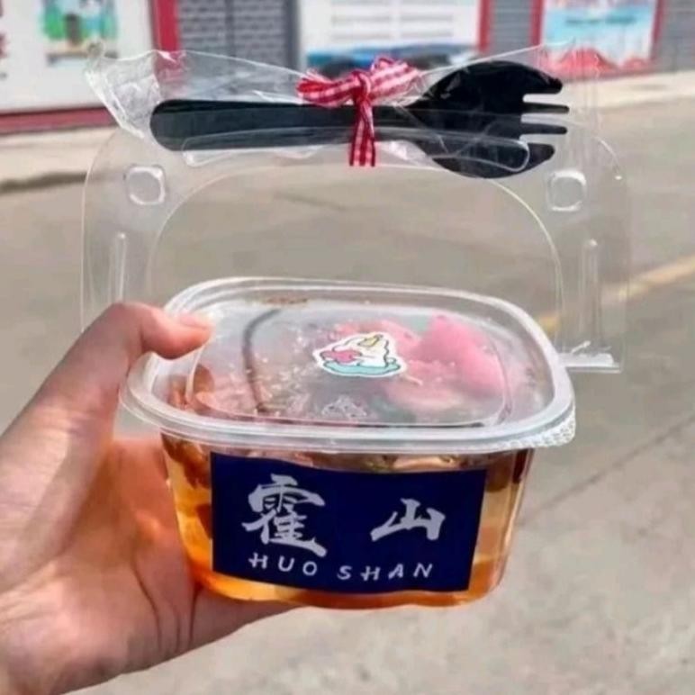 Ready (25Set) Mika Keranjang + Tutup / Mika Buah Gagang / Mika Agar / Mika Tray