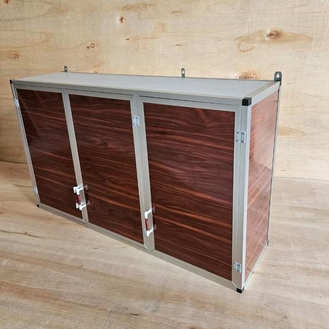 Rak Gantung Lemari Dapur Kitchen Set Atas Aluminium Acp 3 Pintu Pols