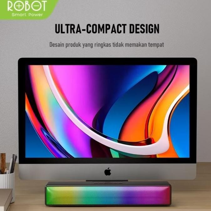 Speaker Bluetooth Soundbar Robot Rb 580 Speaker Soundbar Rb580 Rgb New Stok