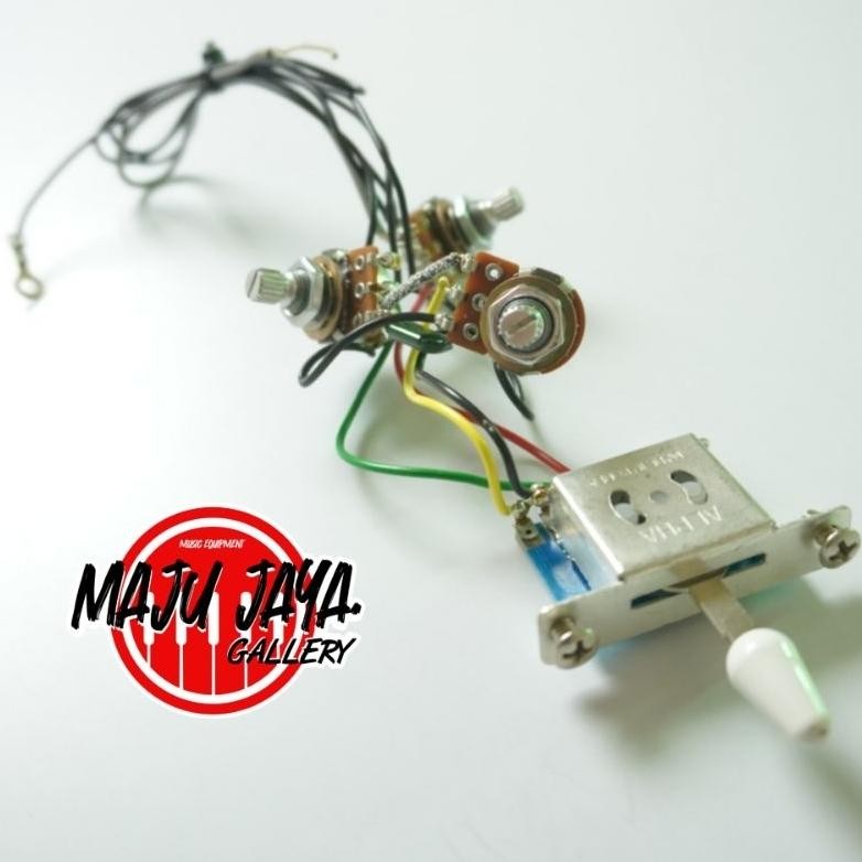 wiring set kit gitar elektrik model stratocaster eks squier