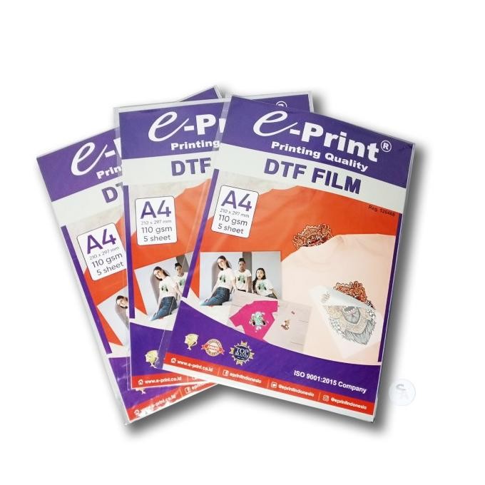 

Eprint - Dtf Kertas Print Sablon Digital Tranfers A4 - Pack Promo