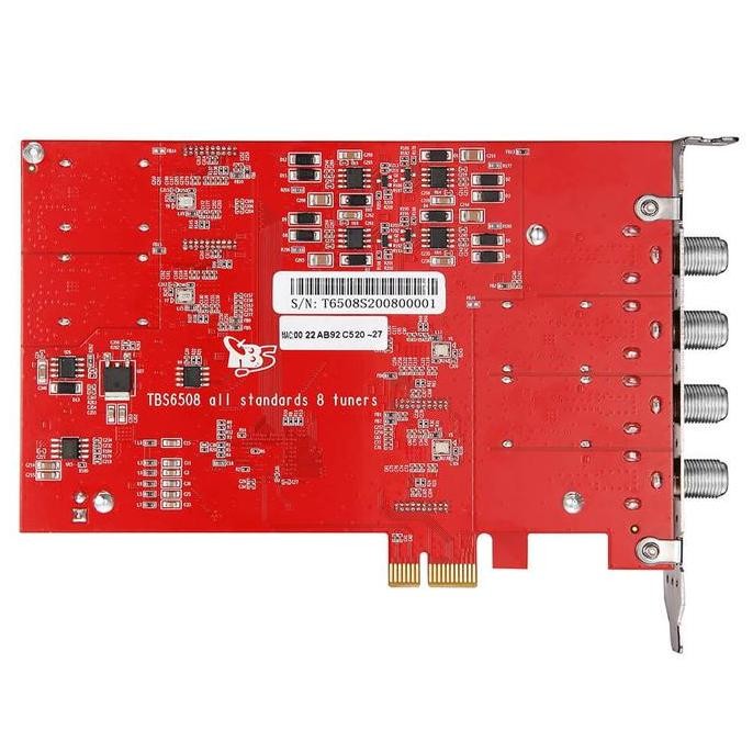 Digital Tv Tuner - Tbs6508 Multi Standard Octa Tuner Pci-E Card