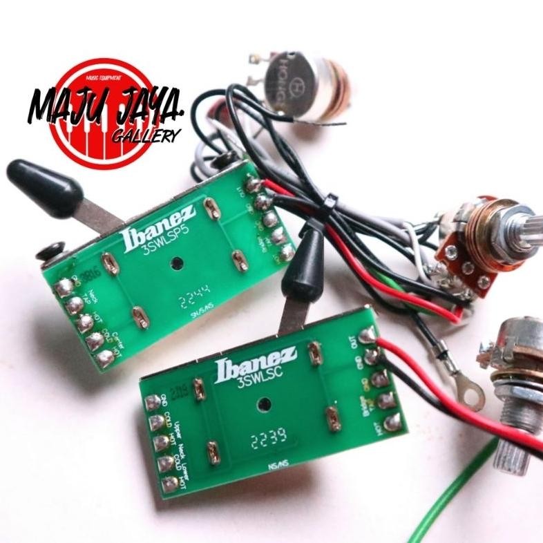 Wiring Set Kit Potensio Hong Switch 5 Way Gitar Elektrik IBZ HH or HSH