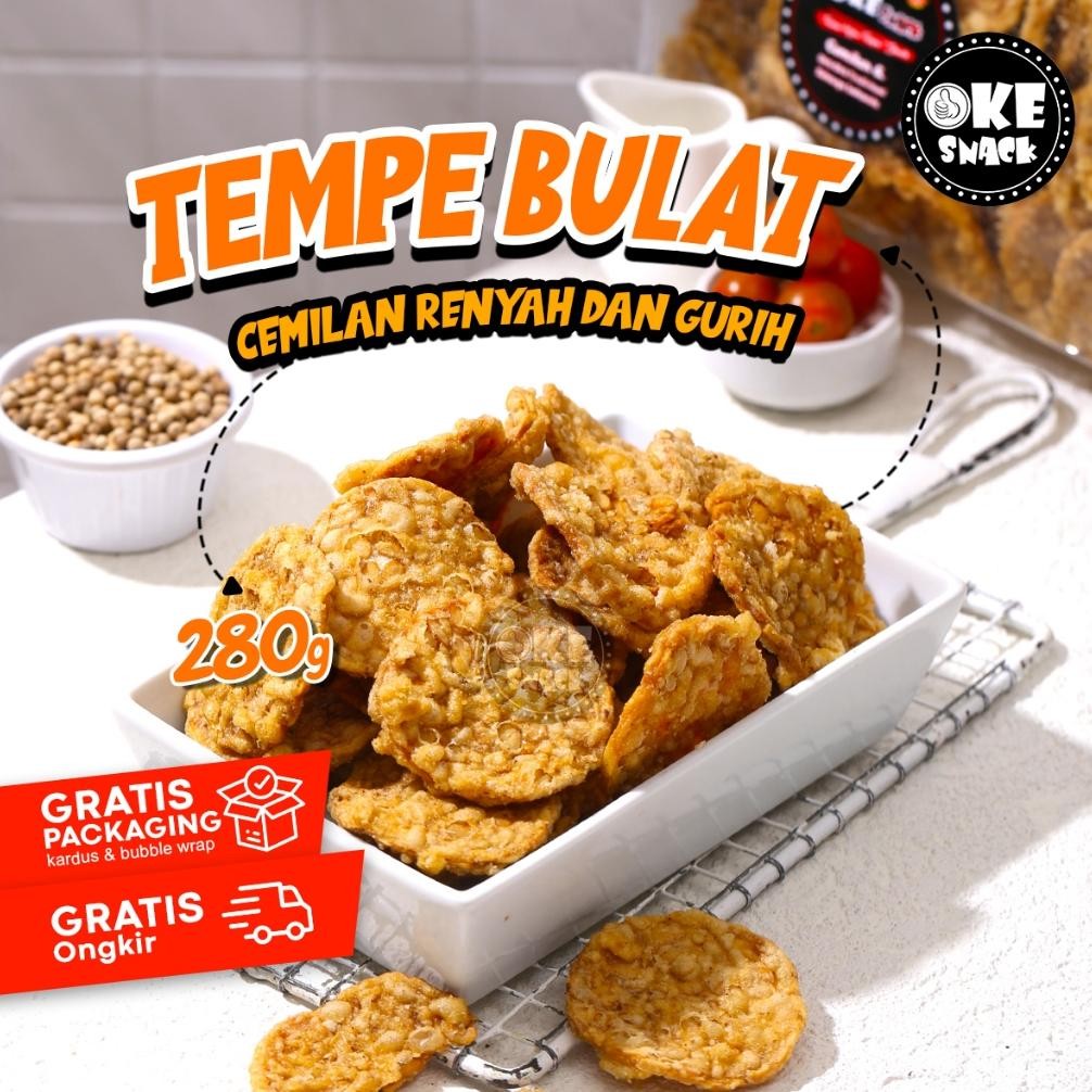 

PJ Keripik Tempe Bulat Super Halal 280g