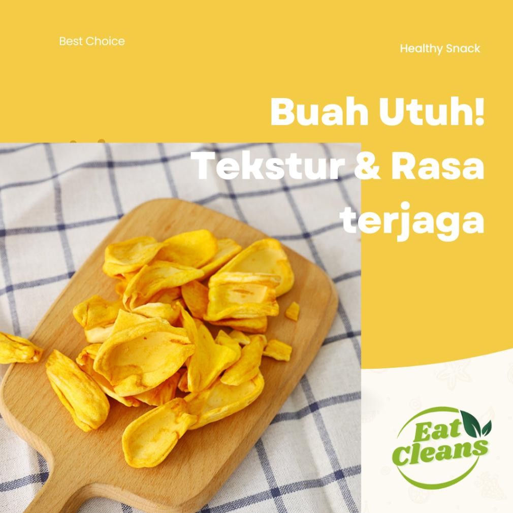 

PJ Cemilan Keripik Nangka Kering - Freeze Dried Jackfruit - Cemilan Sehat Nangka Kering - Cemilan Diet Rendah Kal- Cemilan Vegan Vegetarian Buah Nangka - Kripik Nangka Renyah
