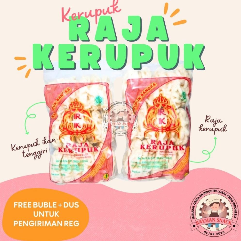 

PJ Kerupuk Bangka RAJA KERUPUK Ikan Tenggiri ( isi 18 pcs ) - Paling dicari