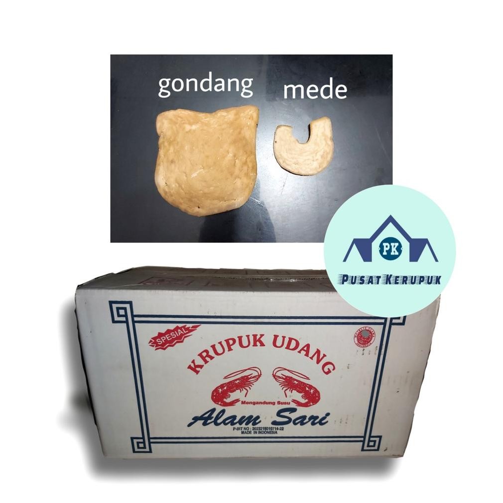 

PJ Kerupuk Udang Alam Sari/Krupuk Udang/Keripik Udang Mentah 5 Kg/Dus