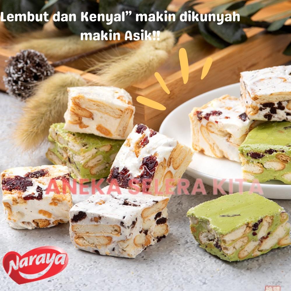 

PJ Naraya Narabis Rasa Chocolate Strawberry Matcha Cookies Cream Assortment Nougat Crisp Halal 200gr