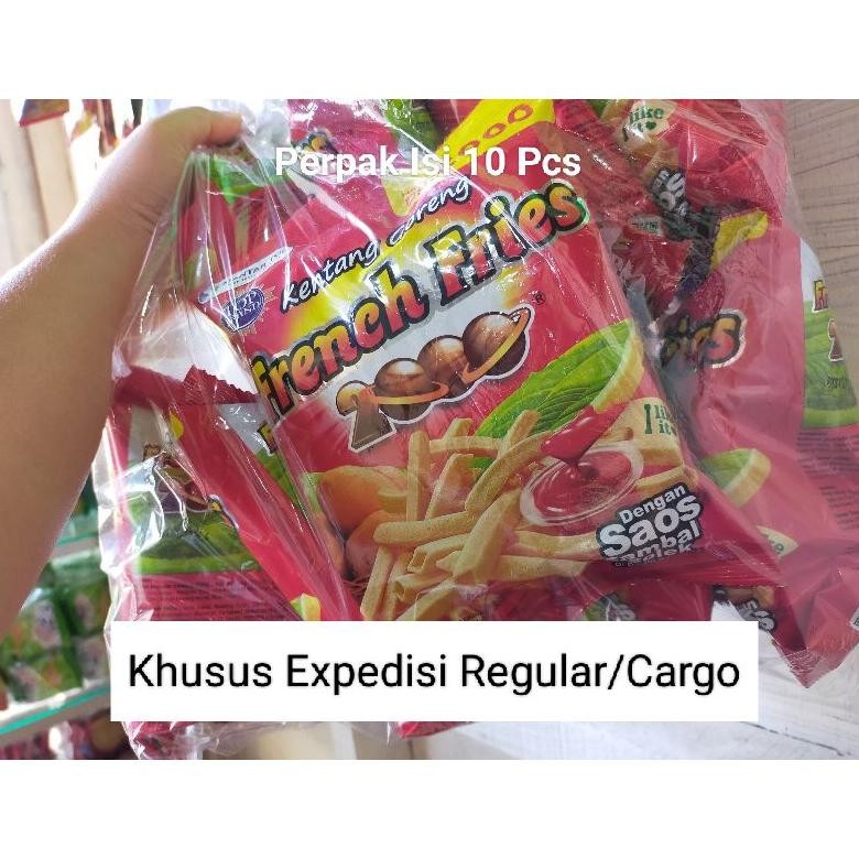 

PJ Chiki Kentang French Fries Perpak Isi 10 Pcs (Regular/Cargo)