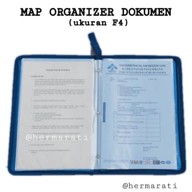 

Map Organizer dokumen 60 lembar "ANTI AIR" dokumen keeper