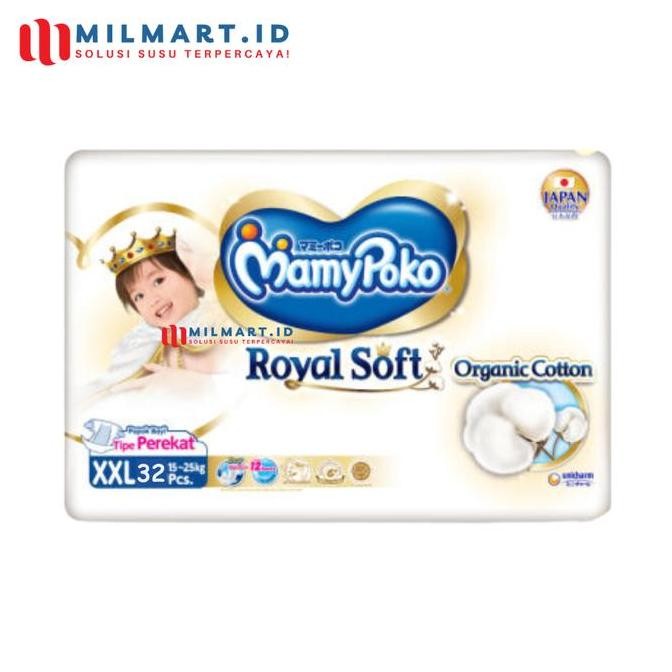 Ready Stock Mamy Poko Perekat Royal Soft Xxl 32 Popok Bayi Popok Perekat Mamypoko