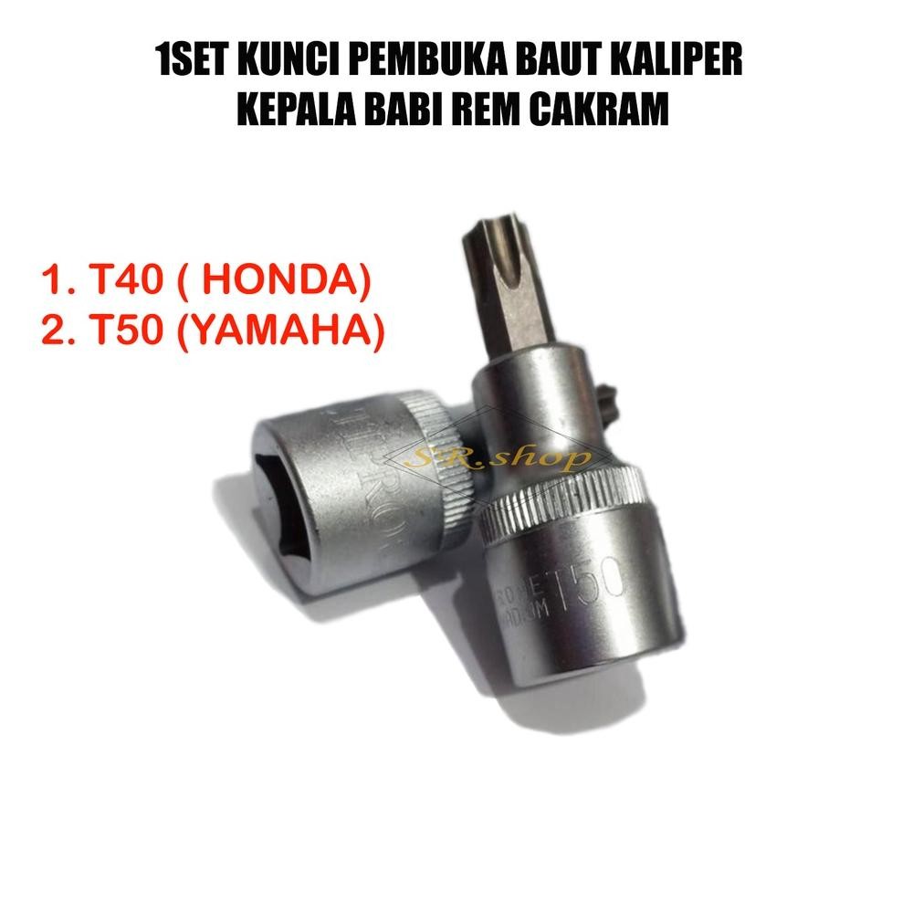 ''Terlaris" Promo  Paket 1 Set Kunci Maut Kaliper Cakram Semua Merk Motor, Kunci Baut Cakram Rem Cak