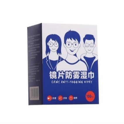 (100 Pcs) Lap Tisu Basah Lensa Kacamata Kamera Kaca Monitor TV Anti Embun Lens Wet Tissue Wipes AST