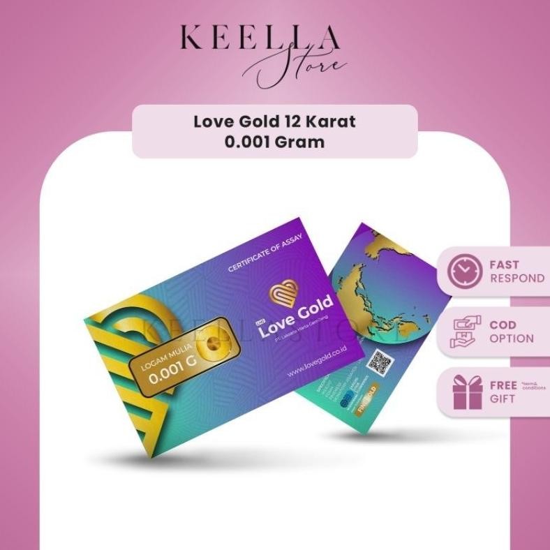 FREE BABY GOLD LOVE EMAS LOGAM MULIA AST