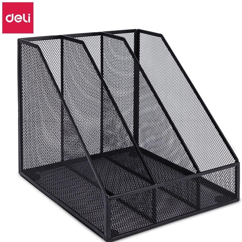 

Deli Triple File Organizer/ File Tray/ Box File/ Rak Buku 3 Sekat Anti Karat Anti Air Tahan 7898X
