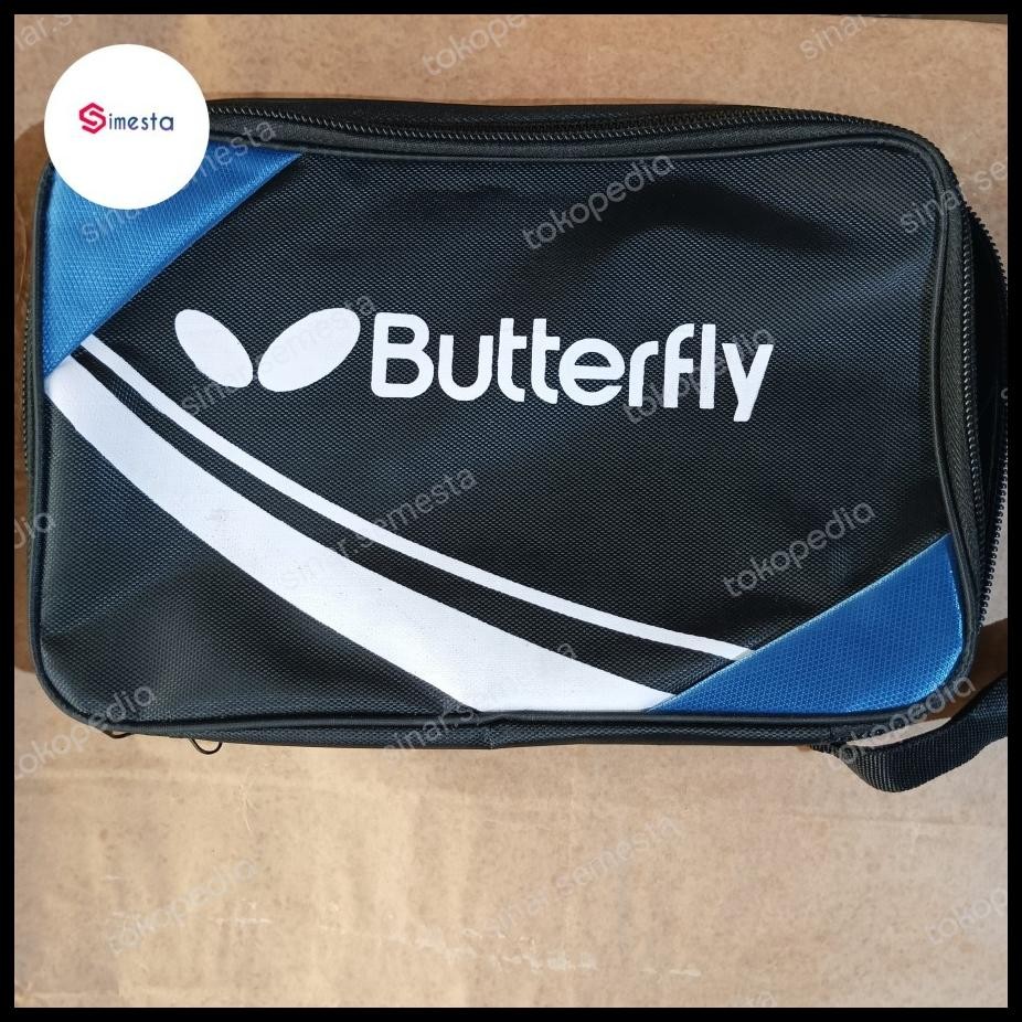 TAS BAT PINGPONG 2 SISI COVER BET TENIS MEJA BUTTERFLY ISI 2