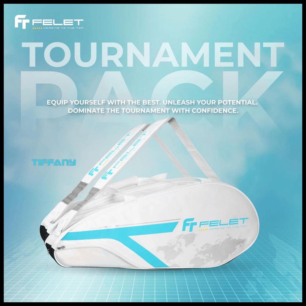 FELET TOURNAMENT PACK WITH THERMAL - TAS BADMINTON ORIGINAL FELET