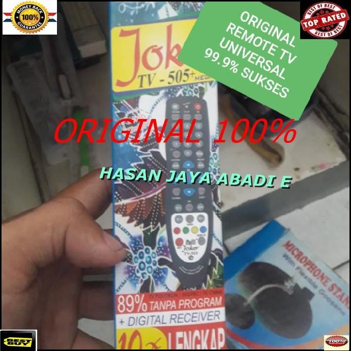 JOKER DVD TV MOBIL REMOT REMOTE MULTI UNIVERSAL TABUNG LCD LED FREE BA