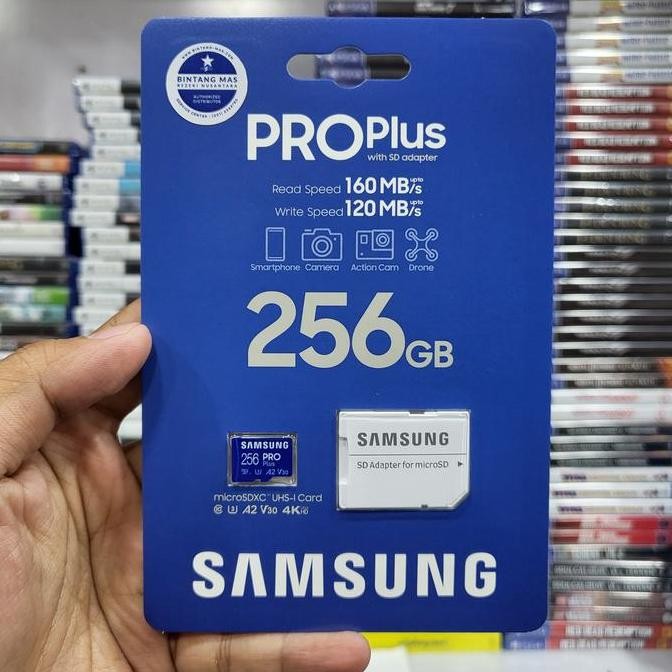 Samsung Microsd Micro Sdxc Memory Card Pro Plus 256Gb 256 Gb New Stok