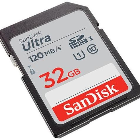Sdcard Sandisk 32Gb 120Mbps Ultra / Sd Card 32Gb 120Mbps - Original New Stok