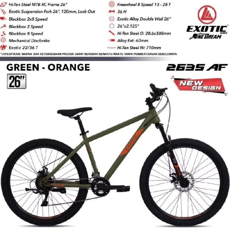 Exotic 2612/2635 AF dan 2612 AM Aloy 9 Speed MTB 26 dan 27.5 Inch Sepeda Gunung by PACIFIC