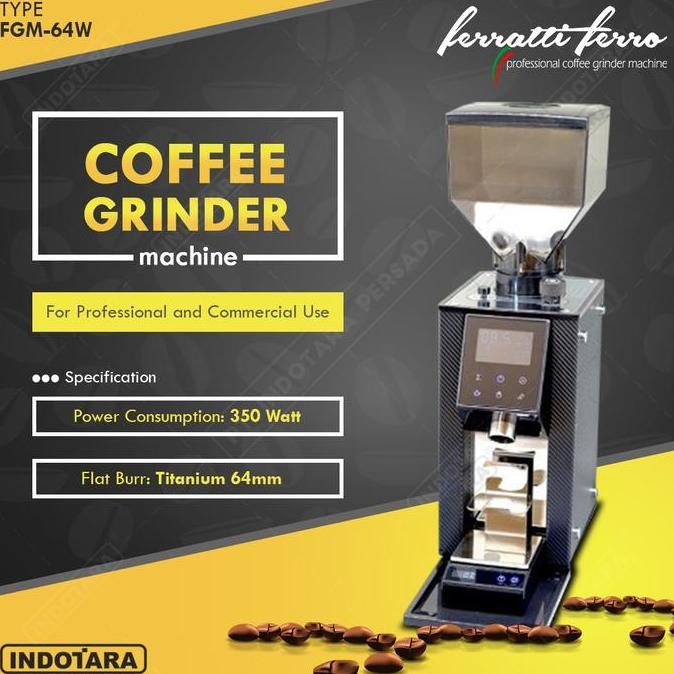 (Expert) Coffee Grinder Machine / Alat Penggiling Kopi Ferratti Ferro FGM-64W