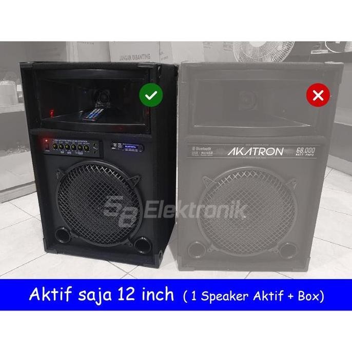 Sale 1 Box Speaker Aktif  Atau Pasif 12 Inch Inchi Subwoofer Bluetooth