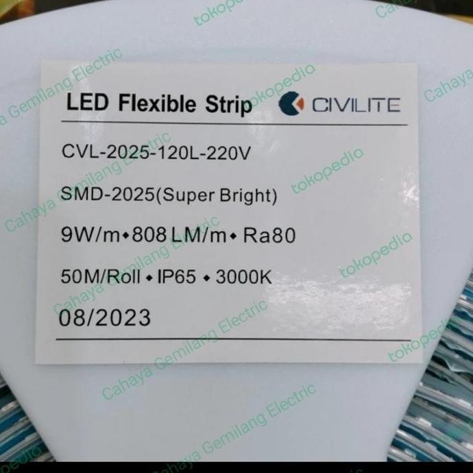 Sale Civilite Led Strip Led Selang 50M 50Meter 220Volt Smd2025 9Watt/Meter