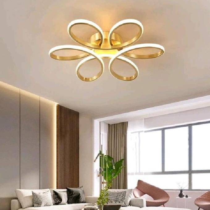 Grosir Lampu Ruang Tamu Minimalis Lampu Plafon Gold Led