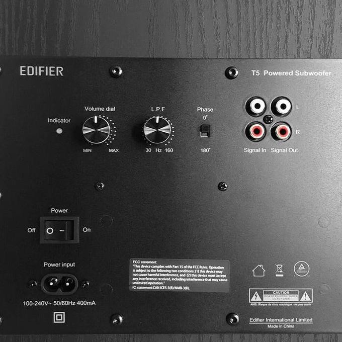 Promo Edifier T5 Audio Bass Powered Active Subwoofer