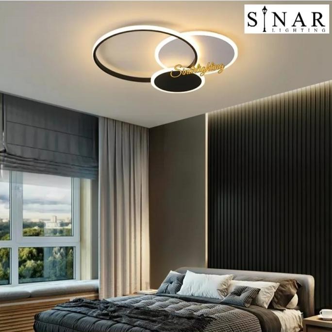 Grosir Lampu Hias Plafon Minimalis Led 3 Warna Cahaya 8660
