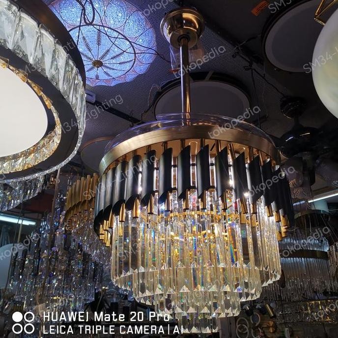 Murah LampuKipasWithCrystallamp6005CeilingFanKipasAnginLampu Sni