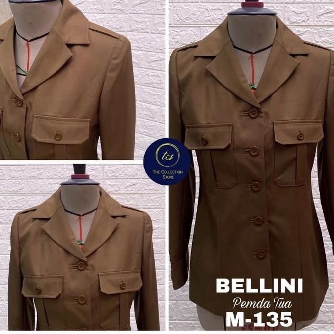 Tersedia baju asn seragam pns pdh pemda dinas pdh guru kantor wanita coklat