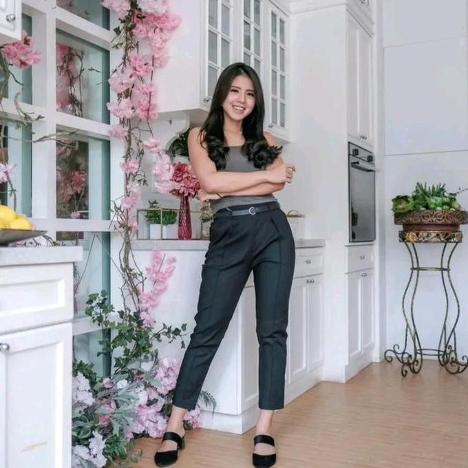 Best Seller Celana Up Grade Bahan Manggo Pants Gesper Ada Kecil Dan Jumbo// Upgrade Nyaman Wanita Pa