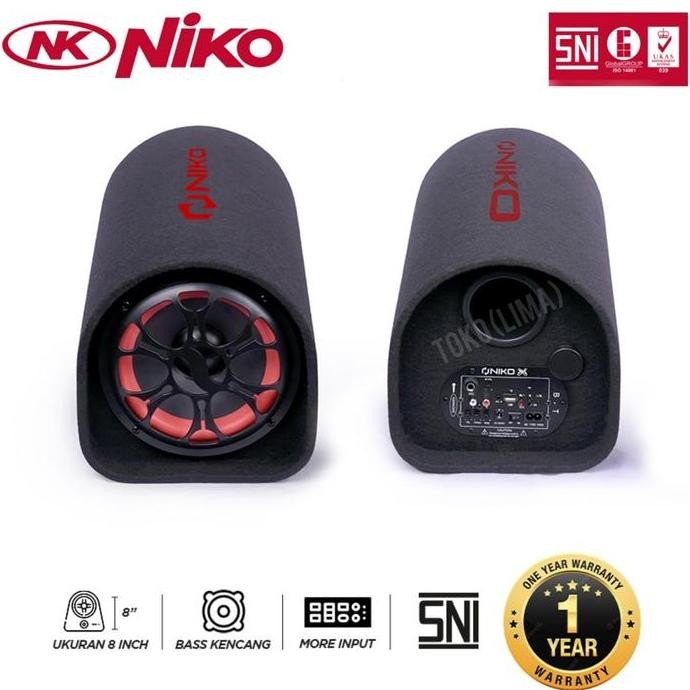 Sale Speaker Portable Niko Gl 8 Subwofer 8 Inch Mobil Tabung Bluetooth Usb Car Speaker Karaoke Remot