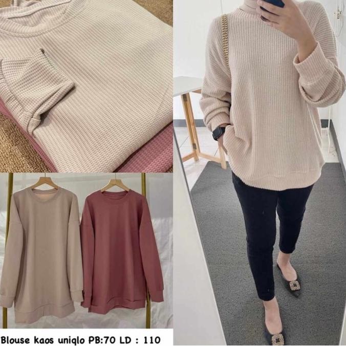 (Expert) Atasan Wanita BLOUSE KAOS UNIQLO #555