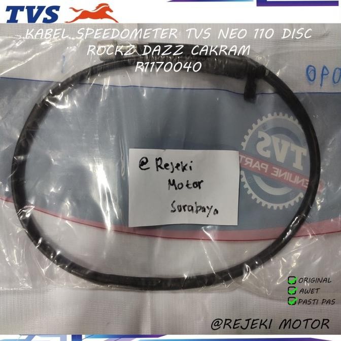 Promo KABEL SPIDO SPEEDOMETER CAKRAM TVS NEO 110 DISC ROCKZ DAZZ SPEEDO CABL COD