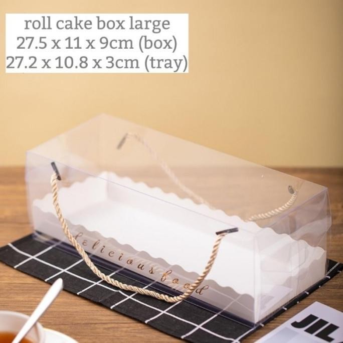 (Expert) KOTAK TENTENG MIKA BOLU GULUNG BOX DONAT BAKERY TRANSPARAN KK-11