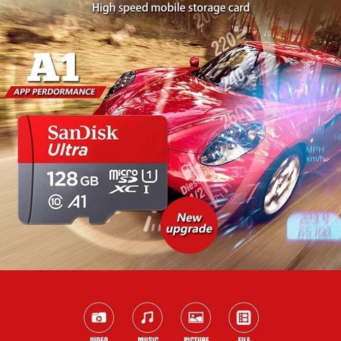 Memory Card Micro Sd Sandisk Mmc 100Mbps Class 10 32Gb 64Gb 128Gb 256G New Stok