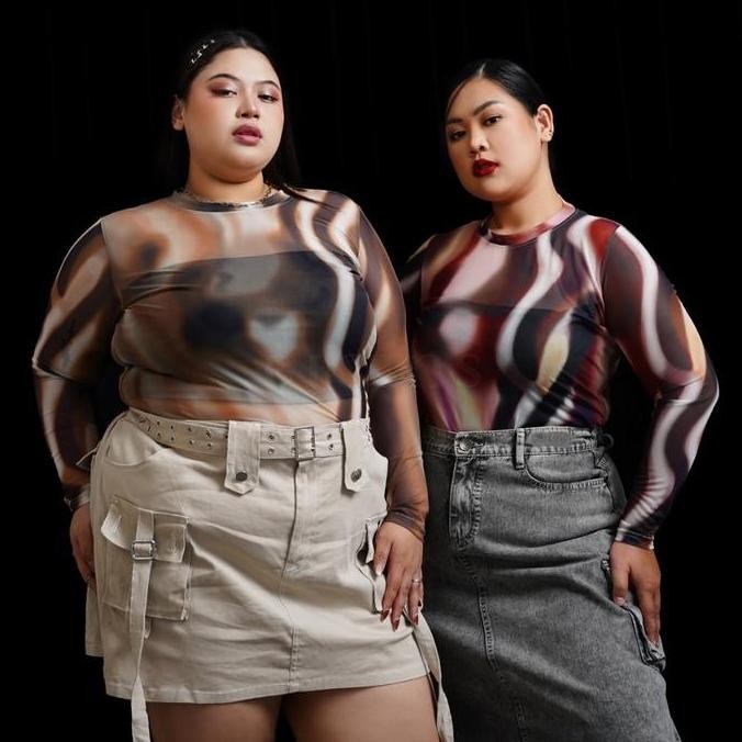 (Expert) Bigins - Candy Mesh Top/Mesh Top Jumbo/Korean Basic Top - JTS031