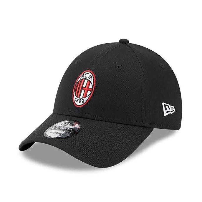 AC Milan Black / Red 9FORTY Adjustable Cap New Era. Topi Unisex