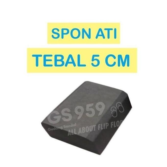 ready SPON ATI / BUSA ATI / SPON EVA TEBAL 5 CM HITAM UKURAN 30 CM X 70 CM