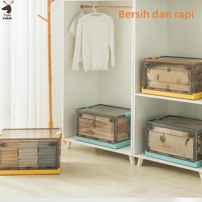 

Terlaris Dapat Dilipat Storage Box Kapasitas Ekstra Besar Kontainer Box Mainan Box Kotak Penyimpanan Serbaguna Pakaian Box Penyimpanan Multi-Spesifikasi Kotak Plastik