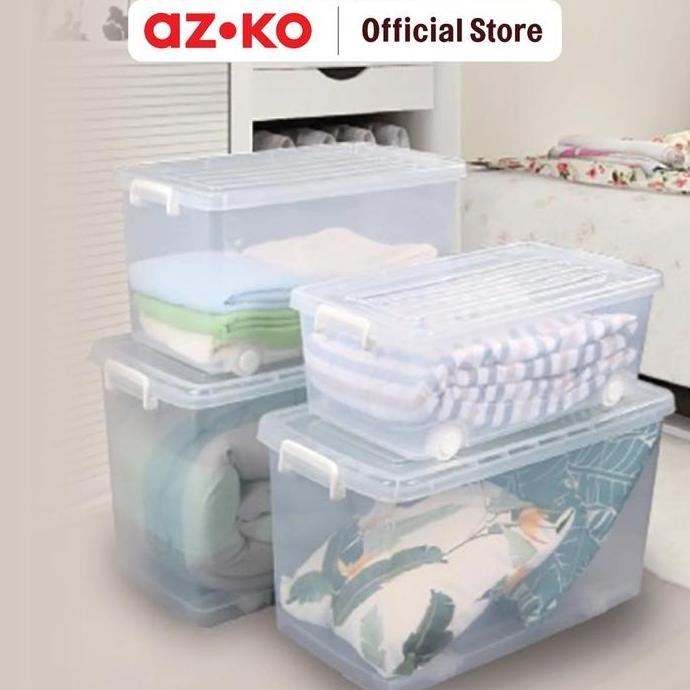 

Terlaris Azko Masterspace 59X41X30 Cm Kotak Penyimpanan Dengan Tutup & Roda