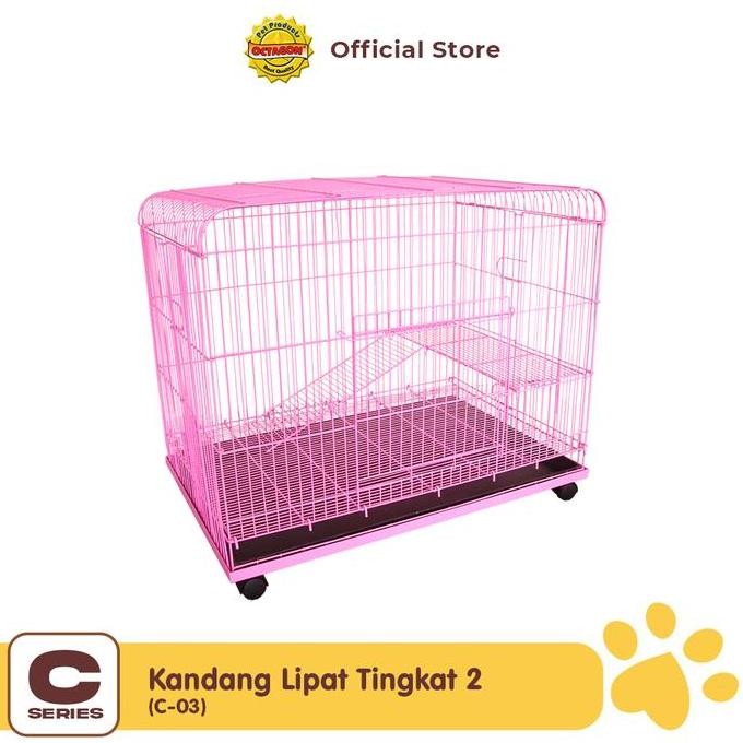 Kandang Octagon C-03 | Kandang Kucing Tingkat 2 Co