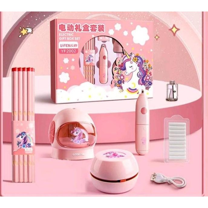 

TERMURAH - ELECTRONIC STATIONERY SET / SET ALAT TULIS ELEKTRIK RAUTAN PENGHAPUS