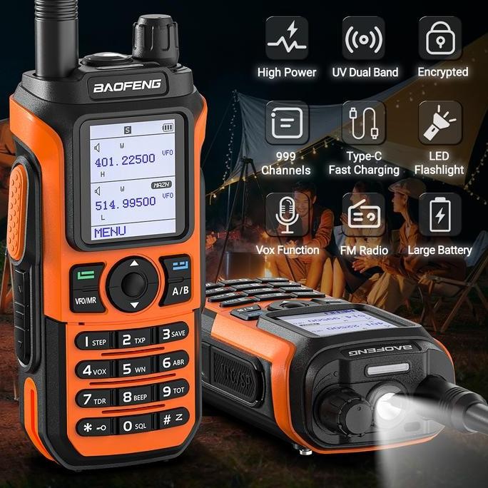 Sale Ht Bf Uv-21 Pro Walkie Talkie Dual Band Fm Radio Uhf Vhf 10W 8800 Mah