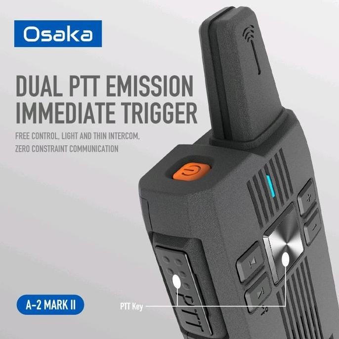 Murah Ht Osaka A2 Mark Ii Premium 2Pcs Two Way Radio Walkie Talkie 5Km 10 Km