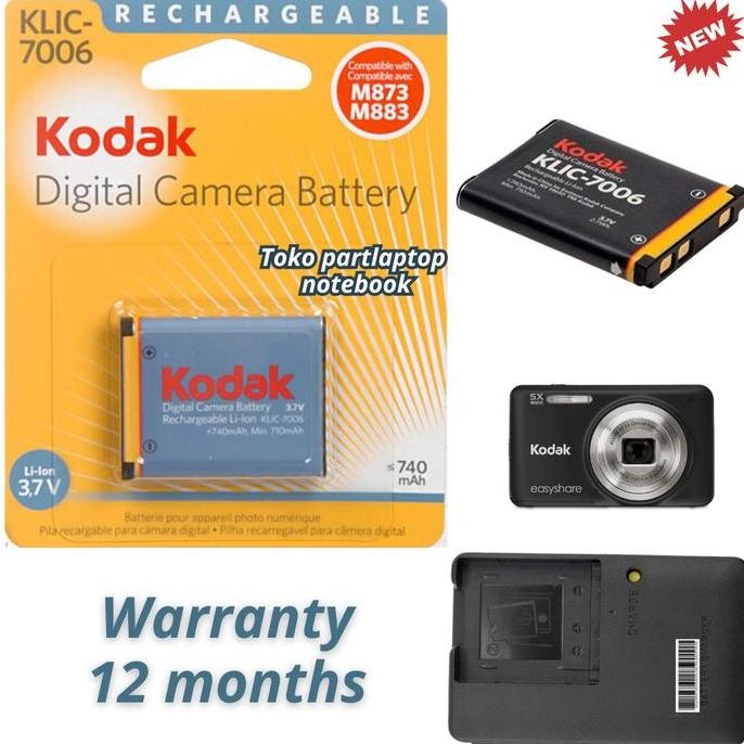 Baterai Charger Kodak Easyshare M22 M23 M200 M215 MD30 M522 M530 M531 KLIC-7006 battery Digital Came